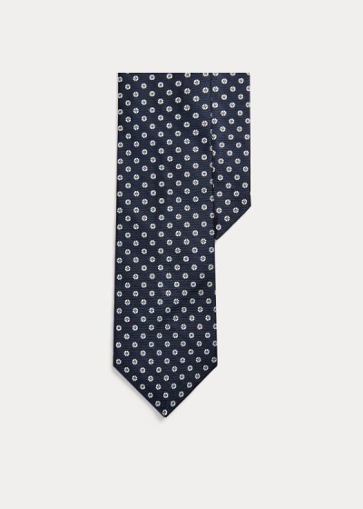 Men's Polo Ralph Lauren Geometric Silk Narrow Ties | 386975HVC